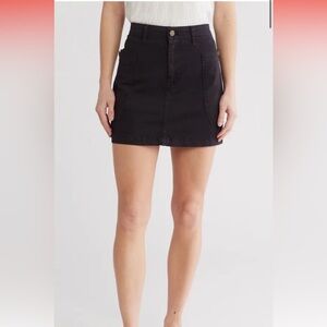 Black Frame mini cargo skirt- stretch twill sz 28